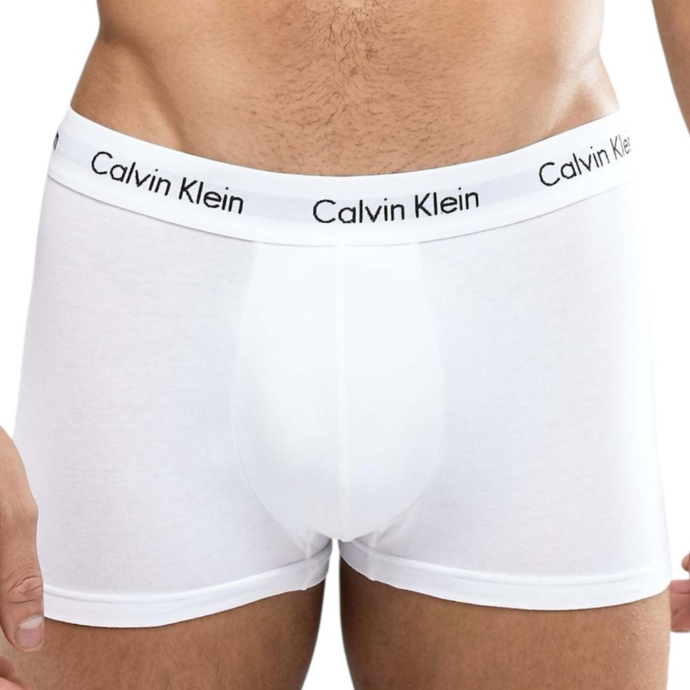 Calvin Klein Men's White Trunks Boxer Brief Underwear Activewear Size M